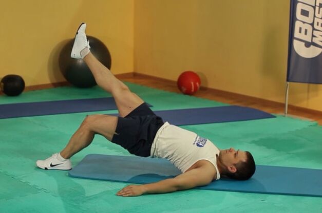 Exercise Gluteal bridge to control potency in a man
